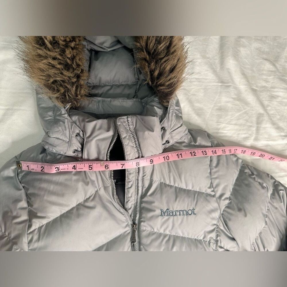 Marmot Montreal Women's 700 Down Puffer Coat - Glacier Grey | Size M - Picture 5 of 13